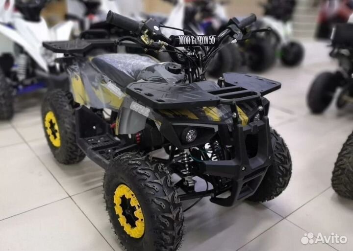 Детский квадроцикл Mini Grizlik X16 (PS) желтый