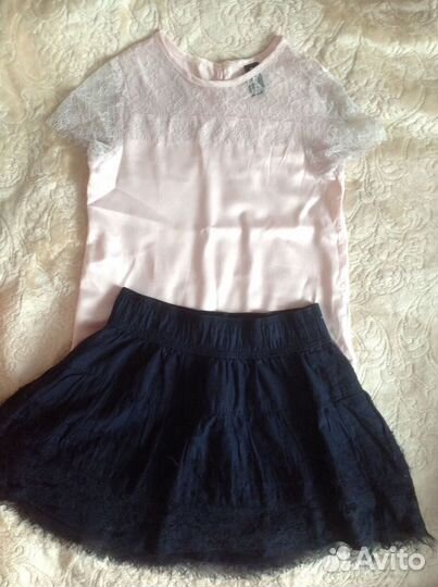 Красивые комплекты блузки и юбки рост 122-152