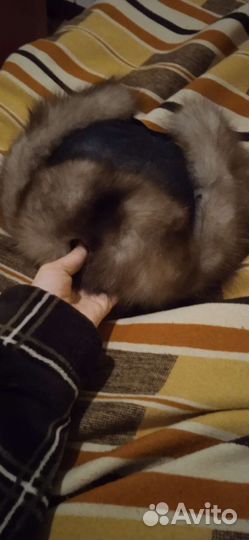 Зимняя шапка (песец, норка) 58 размер обе