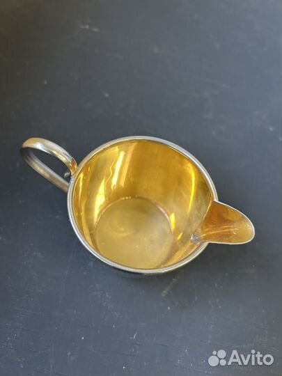 Молочник никелированный, винтаж