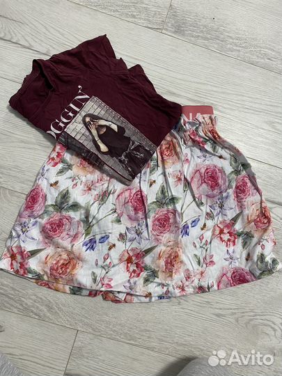 Брендовые вещи и обувь пакетом на девочку 116 122