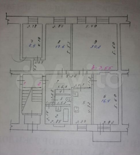 4-к. квартира, 100 м², 1/4 эт.