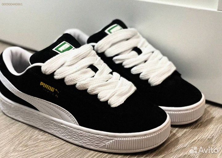 Кроссовки мужские Puma Suede XL “Black White “