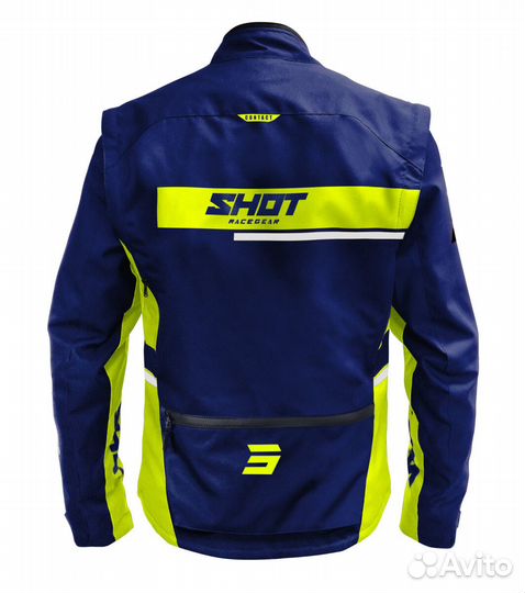 Endurojacke Shot Contact Assault 2.0 Blau-Neongelb blau, gelb