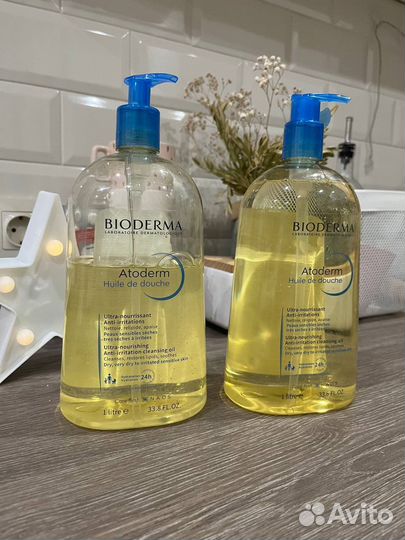 Bioderma масло atoderm для душа