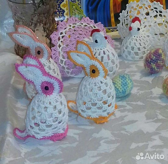 Зайчик Пасхальный крючком