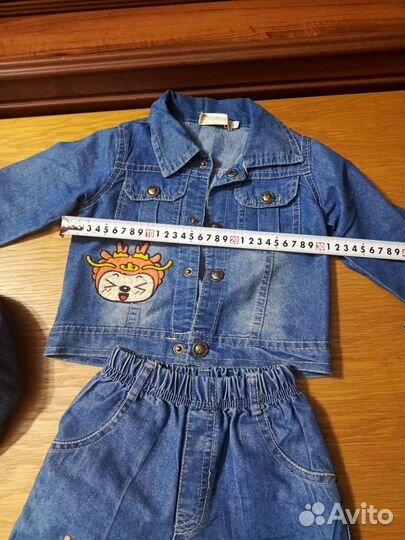 Джинсовый костюм детский
