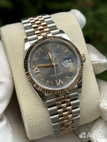 Rolex Datejust 36mm Rose Gold & Grey Dial