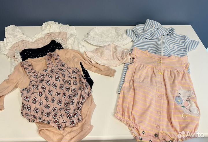 Детские вещи пакетом от 0 до года для девочки