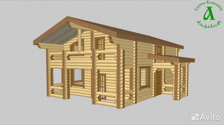 Дома из оцилиндрованного ревна. Проекты и цены