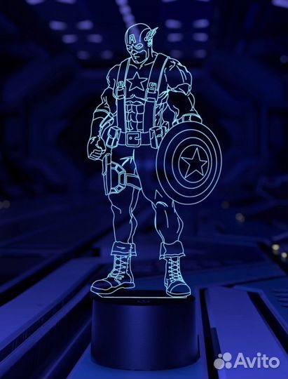 Светильник Капитан Америка (Марвел) Marvel