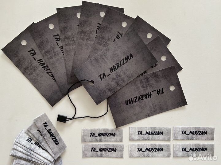 Бирки, составники, размерники для одежды