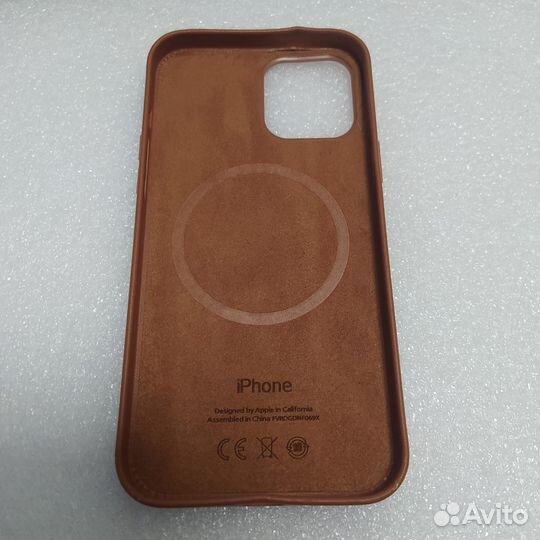 Чехол Apple MagSafe для iPhone 12 Pro Max, кожа, з