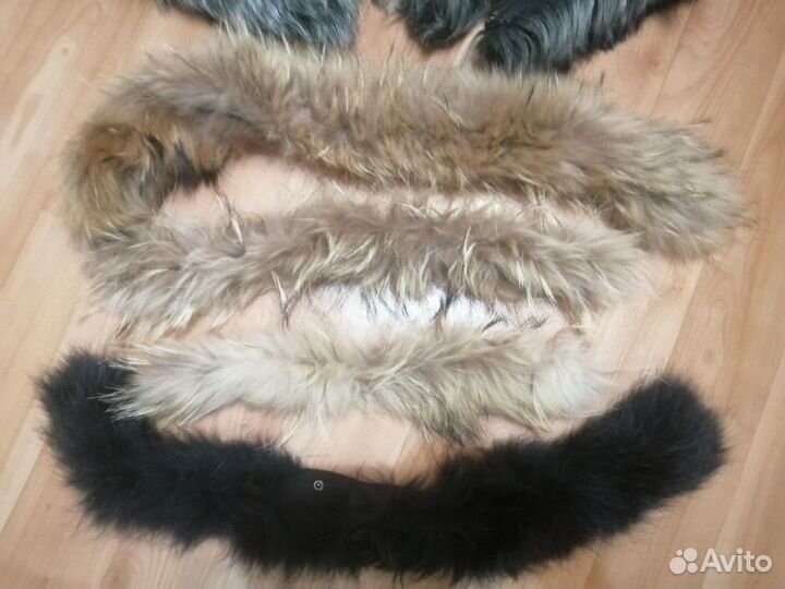 Мех натуральный и искусственный воротник опушка