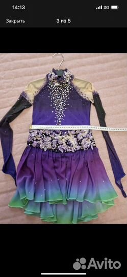 Платье для фигурного катания 128-134-140