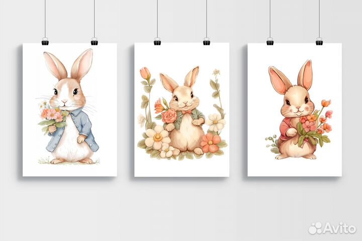 Постеры детские (комплект 3 шт.)