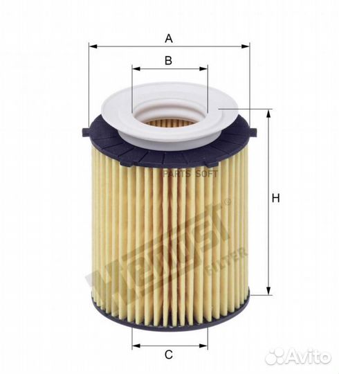 Hengst filter E818HD238 Фильтр масляный
