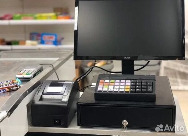 Касса для магазина. Продукты. Табак. Мясной отдел