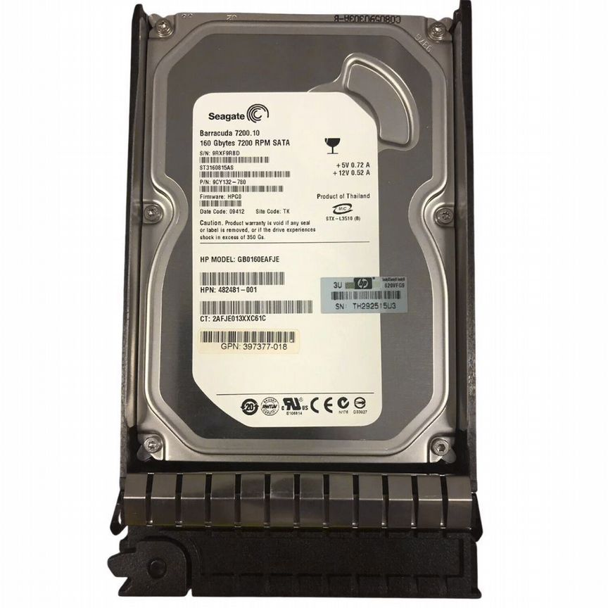 [483095-001] Жесткий Диск Hp 160gb 7200 Sata2 3.5" 483095-001