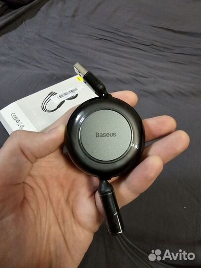 Кабель Baseus USB to M+L+C 1.2m 66W Black