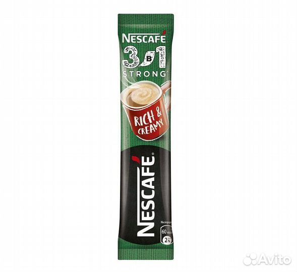 Растворимый кофе Nescafe 3в1 Strong Крепкий 20 г
