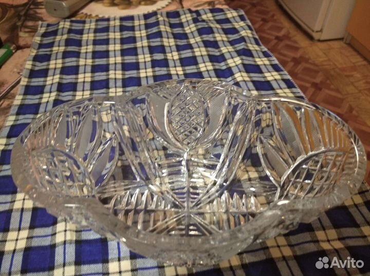 Хрустальная ваза, конфетница, салатница СССР