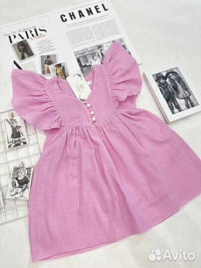 Платье муслин для девочки 98 104 110 116