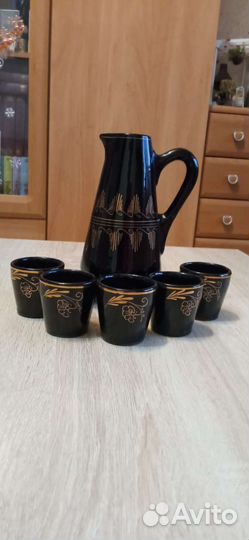 Сервиз. Болгария. Кобальтовая керамика