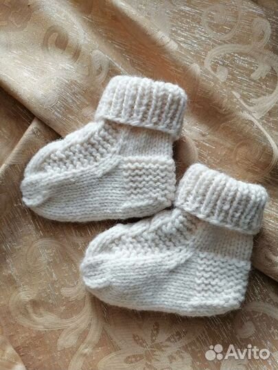 Вязанные шерстяные носки