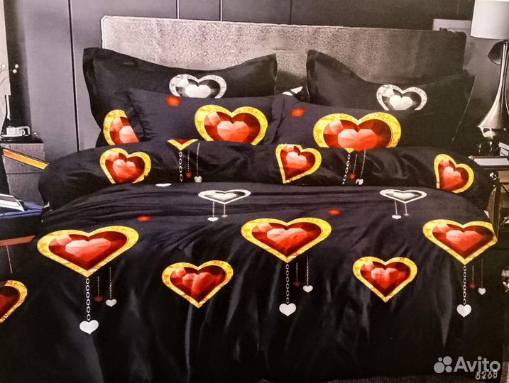 Новое постельное 1,5сп. поплин. сатин