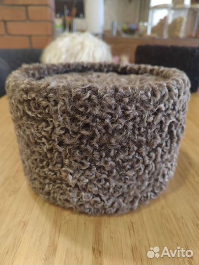 Папаха из натурального каракуля и козы