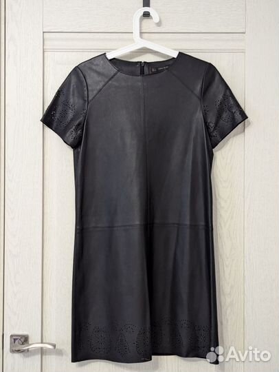 Платье Zara из эко-кожи