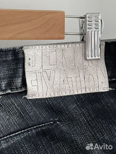 Y2K широкие джинсы washed denim