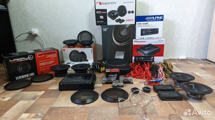 Полный набор профессионального автозвука