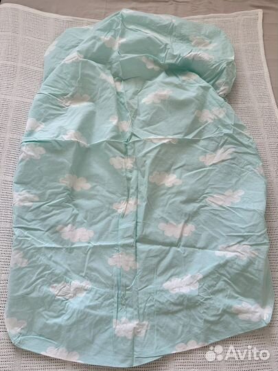 Икеа-2 простыни,плед,пелёнка в детскую кроватку