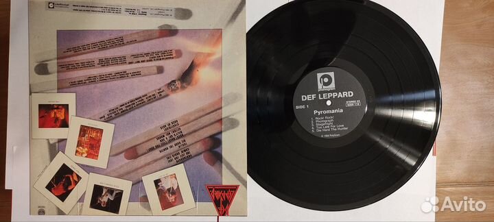 Пластинка Def Leopard - Pyromania, выпуск 1994г
