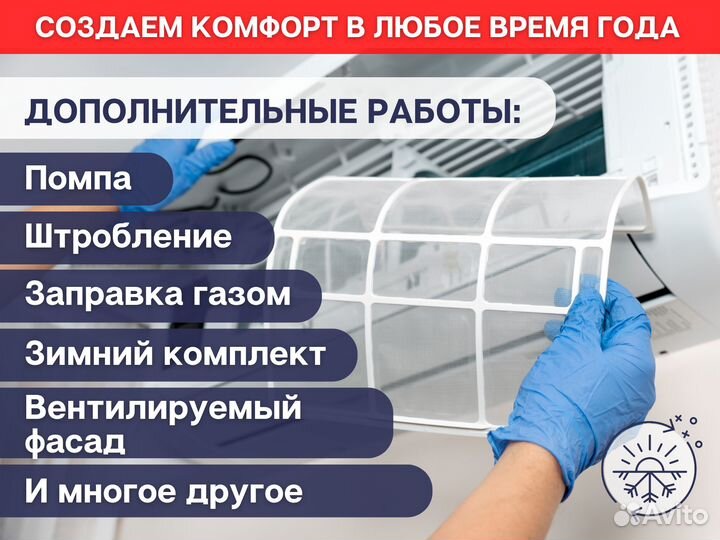 Монтаж установка кондиционеров, сплит-систем