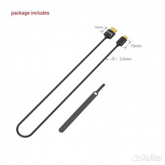 SmallRig 3041 Кабель Ultra Slim 4K hdmi Cable (C t