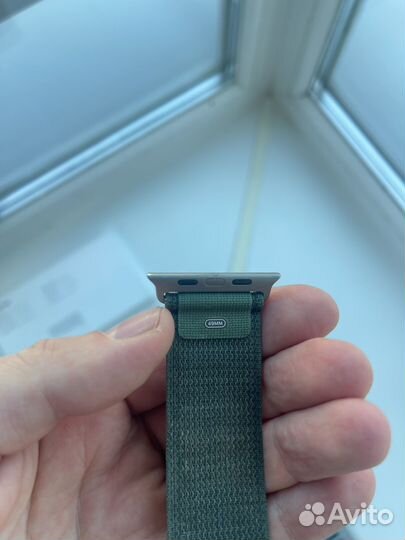 Ремешок apple watch ultra green alpine loop L