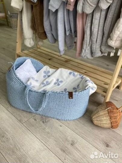 Вязаная люлька переноска вналичии