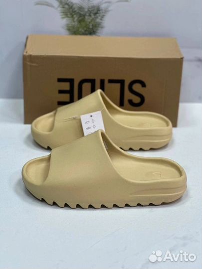 Adidas Yeezy Slide черный/бежевый/коричневый