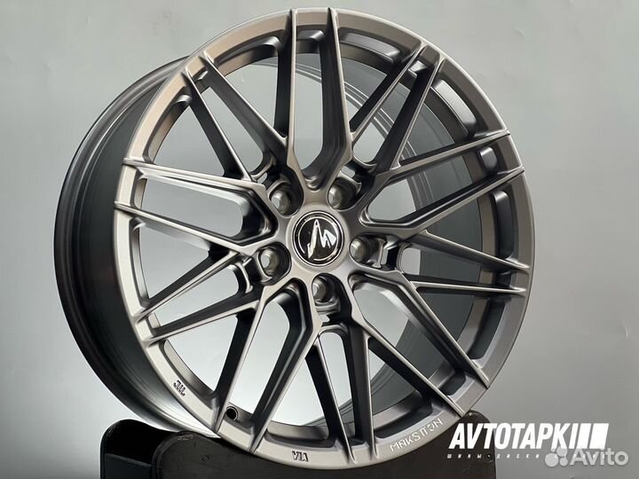 Диски литые R18 5x112 9j 8j Faster GT серый графит