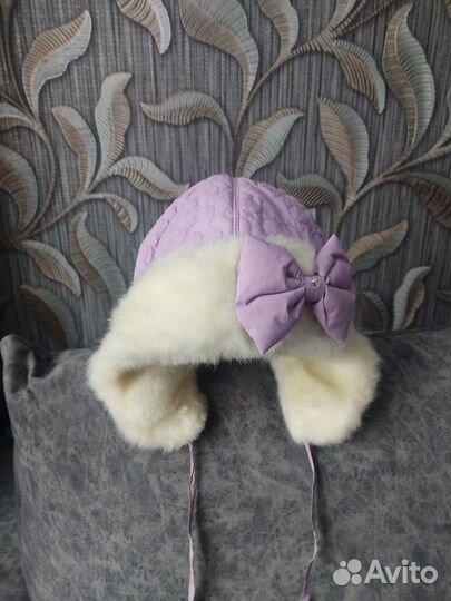 Шапка для девочки, зимняя