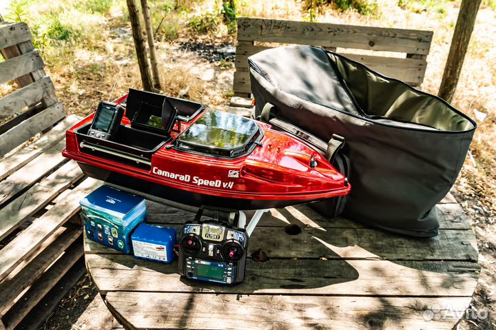 Карповый кораблик,камера,эхолот,акб 25А,сумка