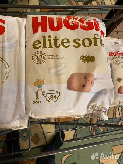 Подгузники Huggies elite soft 1