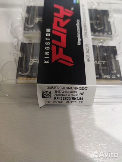 Kingston Fury ddr4 64GB so-dimm