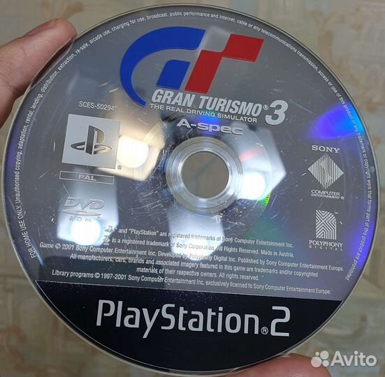 PS2. Gran Turismo 3. Лицензия (без мануала)