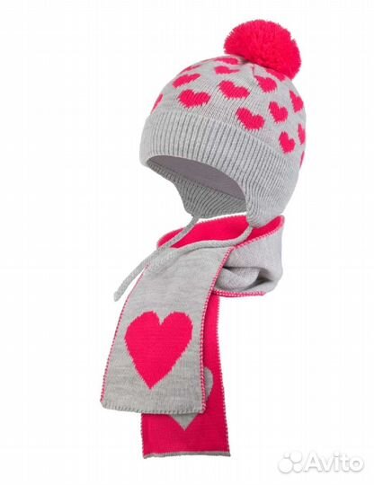 Комплект шапка+шарф, р.46-48