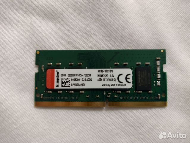 Оперативная память Kingston DDR4 8gb купить в Москве | Электроника | Авито