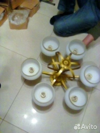 Люстра Новая 6х60 Е27 (Польша)